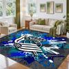 Real Sociedad FC Design Crystal Velvet Rug Soft Decorative Mat for Bedroom Entrance