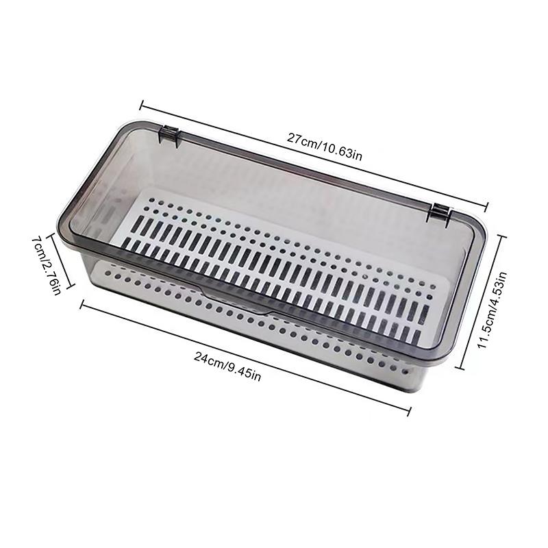 Подставка для хранения столовых приборов, органайзер для столовых приборов, ящик для хранения ложек и вилок, пластиковый контейнер, подставка для столовых приборов с крышкой и сушилкой