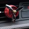 Car Decoration Car Air Vent Freshener Perfume Clip Helicopter with LED Colorful Ambience Light Fan Fragrance Aroma Diffuser