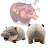 Moo Deng Hippo Plush Toys Cute Cartoon Girl Holiday Gifts Throw Dolls Pillow