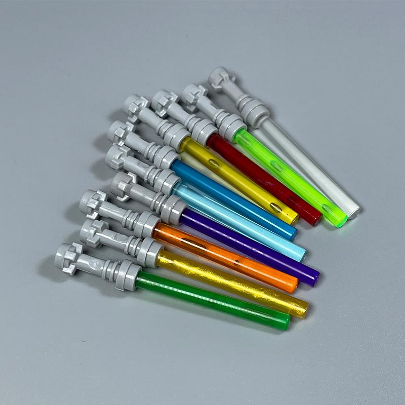 MOC Space Wars Light Saber  Weapon Sword Lightsabered Parts Accessories Building Blocks Toys for Children Kids Gifts 
