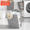 Wall-Mounted Foldable Laundry Hamper for Bathroom Storage