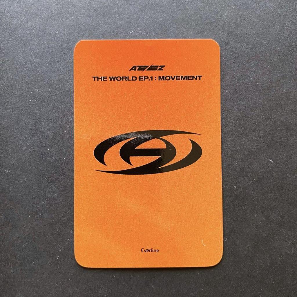 [USED] ATEEZ MOVEMENT EVERLINE Trading Card Wooyoung