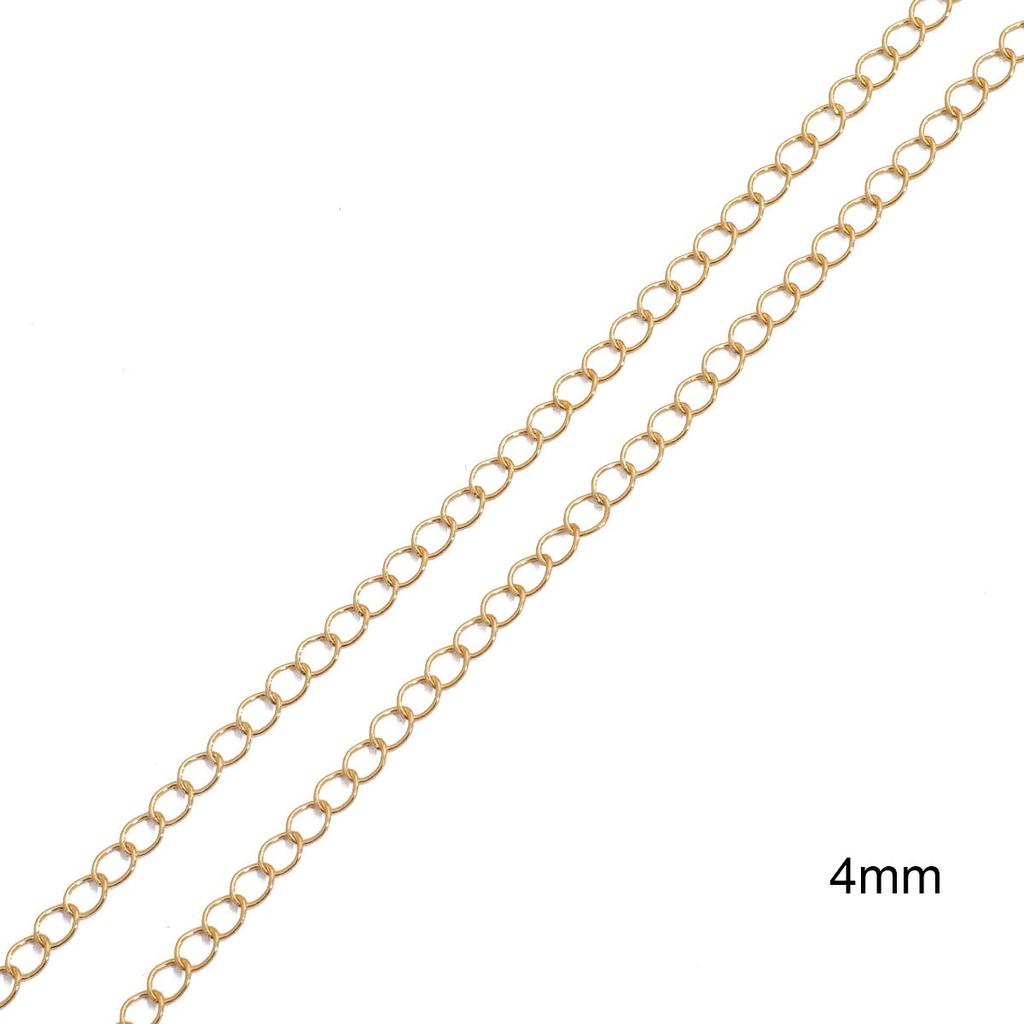 1 метр медная цепочка хвостовая цепь для DIY ожерелья, браслета, изготовления ювелирных изделий, аксессуары для рукоделия