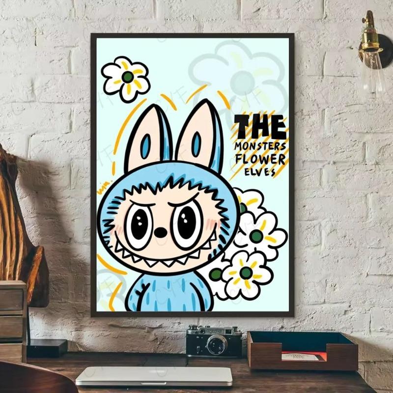 Labubu Metal Sign, Cute Character Wall Art Plaque 20x30cm