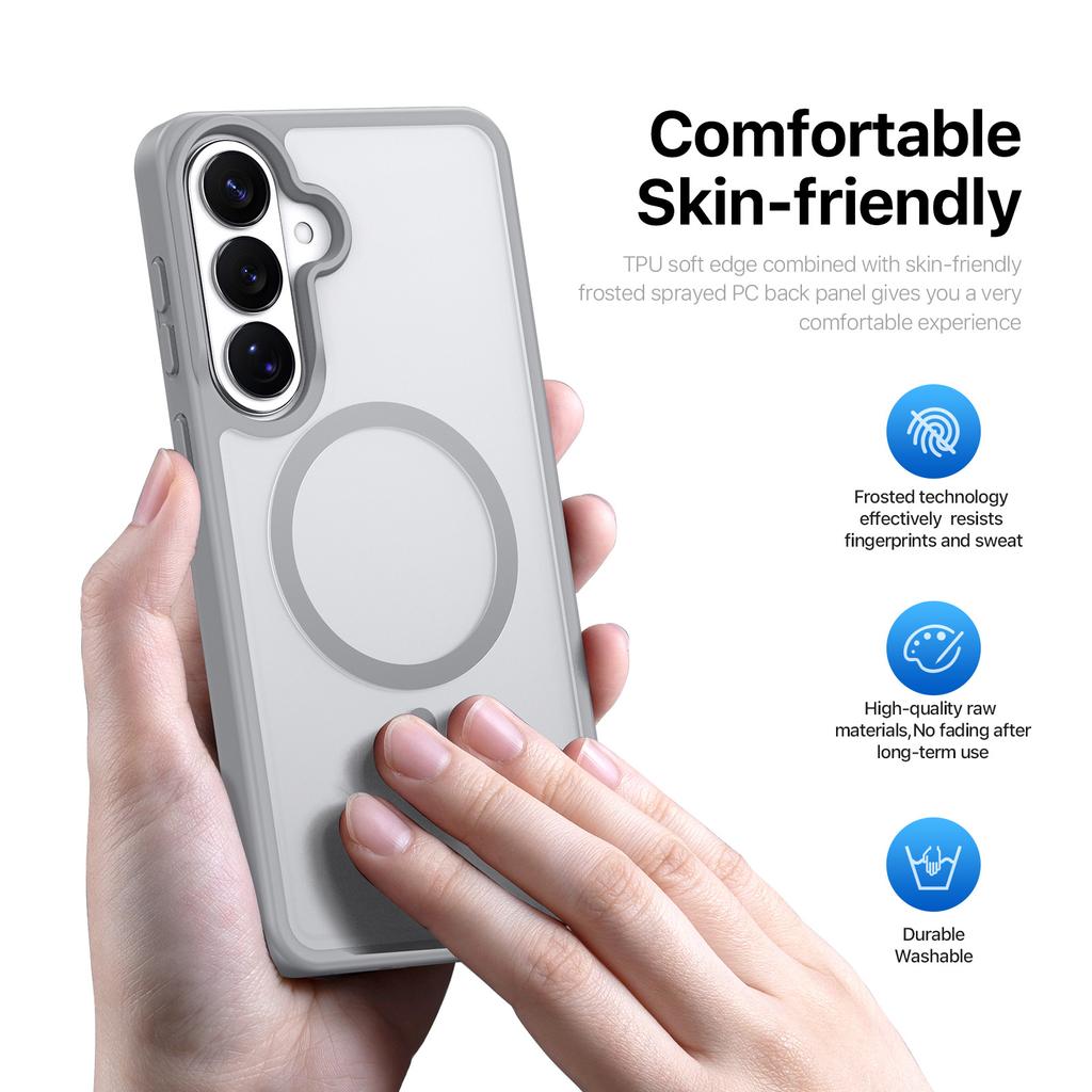 Case for Galaxy S26+ - TPU+PC, Gray
