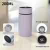 200ml Mini Thermos Cup Double Layer Vacuum Insulation 12 Hours Heat Preservation Portable 304 Stainless Steel Metal Cup Outdoor