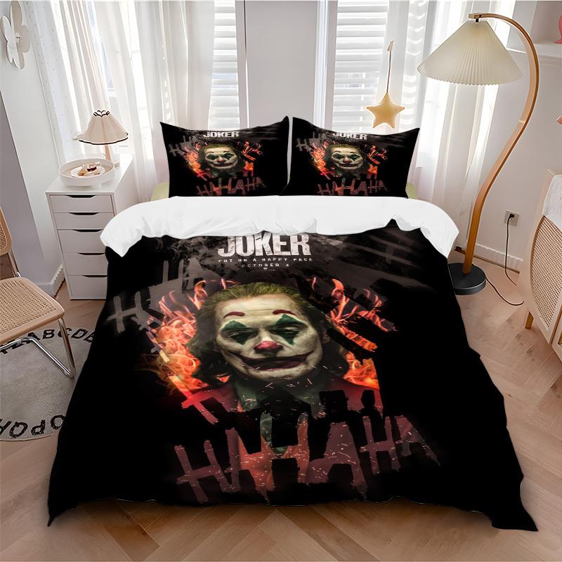 Joker Horror Movie Poster Print 3Pcs Bedding Setduvet Cover With 2 Bedropillowcase Home Birthday Gift