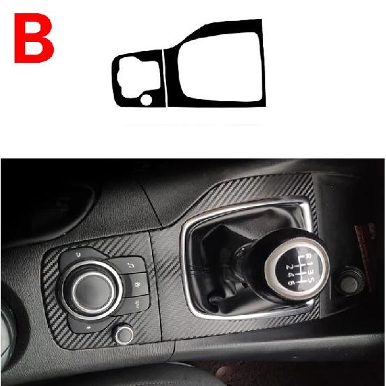Car Styling Accessories Automobile gear panel decorative stickers For Mazda 3 Axela