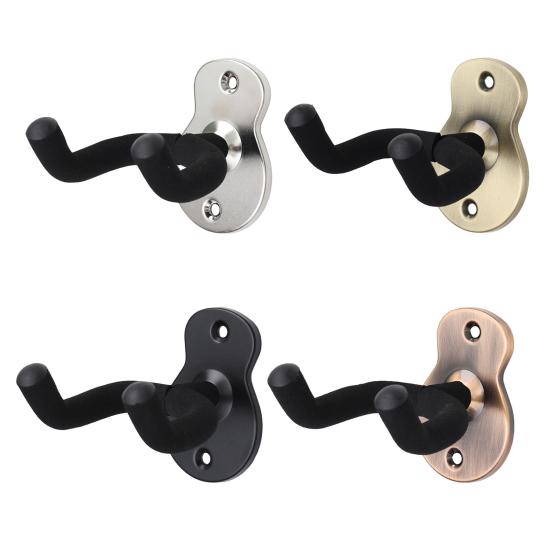 1 Set Guitar Hanger Hook Holder Strong Load-bearing Easy Installation Musical Instrument Organizer Storage Hook for Studio