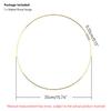10/15/20/25/30/35/40cm Handmade Hoop Rings For Dream Catchers DIY Crafts Wedding Wind Chime Gold Metal Macrame Home Decoration