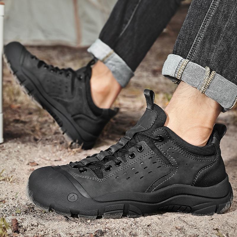 Fashionable Outdoor Men Lace Up Comfortable and Durable for Mountaineering High-quality Men Non Slip Rubber Outsole Sports Shoes