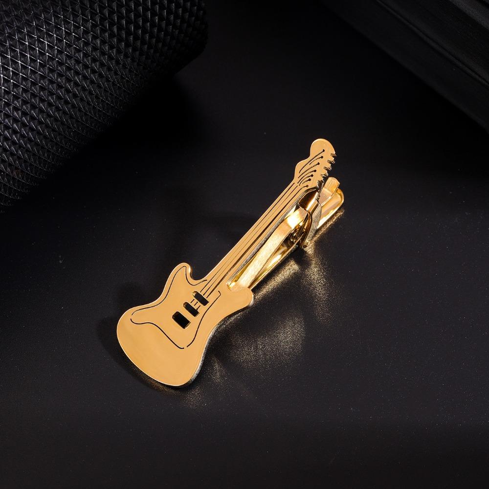 Инструмент Ноты Галстук Булавка Скрипичный ключ Фортепиано Пряжка для галстука Гитара Зажим для галстука Концертные аксессуары