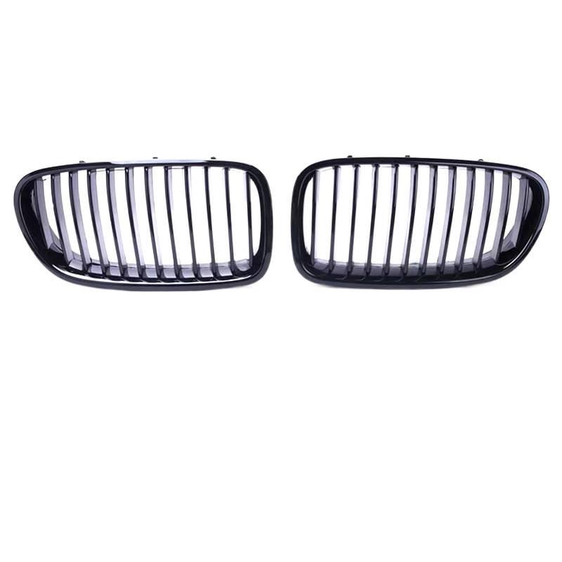 Black Front Kidney Double Slat Grill Grille For BMW 5 Series F10 F18 520 523 525 530 2010-2017 Dual Line Racing Grills