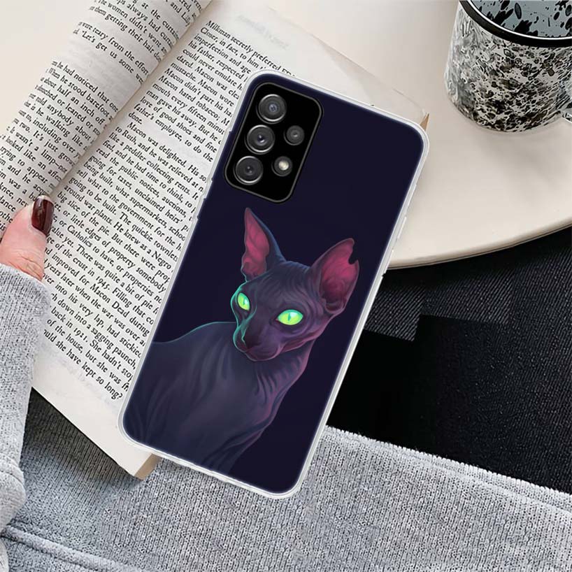 Lavaza Sphynx Sphinx Cat Phone Case for Samsung Galaxy A17 A16 A15 A14 A13 A57 A56 A55 A54 A53 A37 A36 A35 A34 A33 A26 A25 A24 A