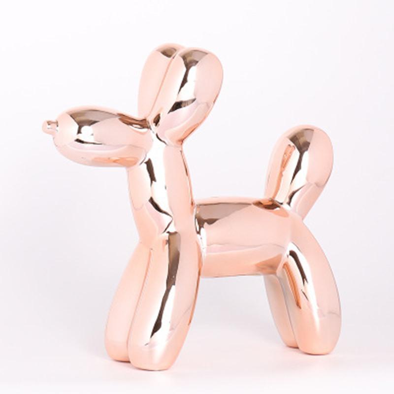 Dog Balloon Bank Child Piggy Kids Money Saving Boxes Animal Statue Figurine Creative Cute Toy Gift Cabinet Ornaments Home Decor