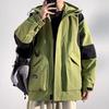 Мужские пальто Весной и Осенью Универсальные Свободные Толстяк Плюс Толстый Плюс Большой Повседневные С капюшоном Рабочая одежда