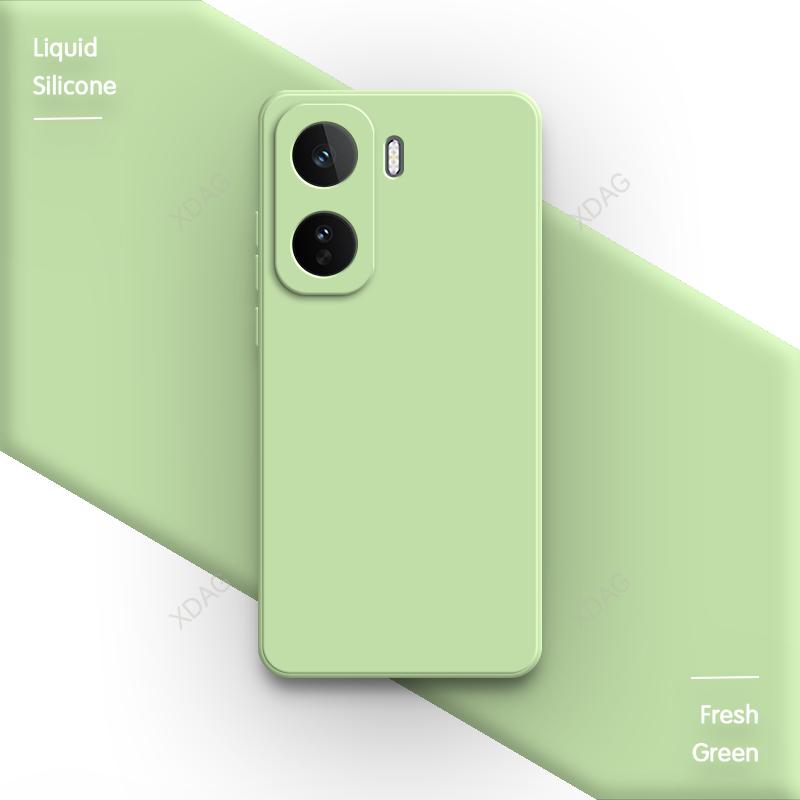 Конфетный цветной чехол из жидкого силикона для vivo iQOO Neo11 Neo 11 5G Китай Мягкий Оригинальный Высококачественный Прямоугольный Бампер