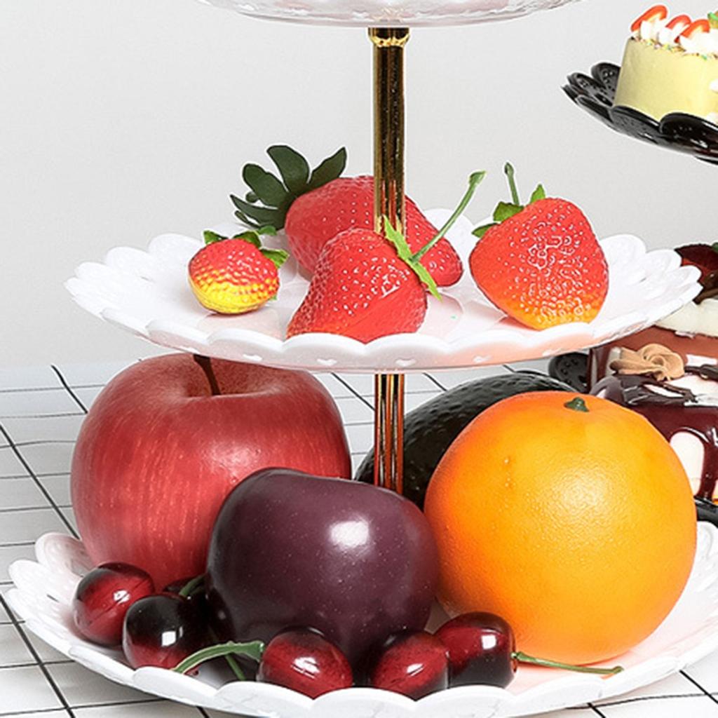 3-слойная тарелка с фруктами, подставка для торта, кекс, свадьба, день рождения, послеобеденный чай
