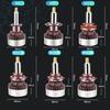 H1 LED H7 20000LM H8 H11 HB3 9005 HB4 9012 HIR2 12sides 80W 3D светодиодные лампы высокой мощности Canbus 360 градусов