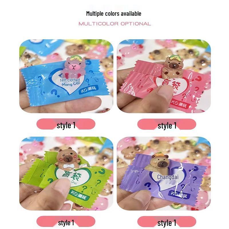 Светящаяся в темноте фигурка капибары - милая игрушка-сюрприз для детей