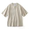 Slub Cotton T-shirt Men's Short Sleeve Summer Pure Cotton Heavy Weight American Retro Bottoming Shirt Export Export Cotton T-shirt