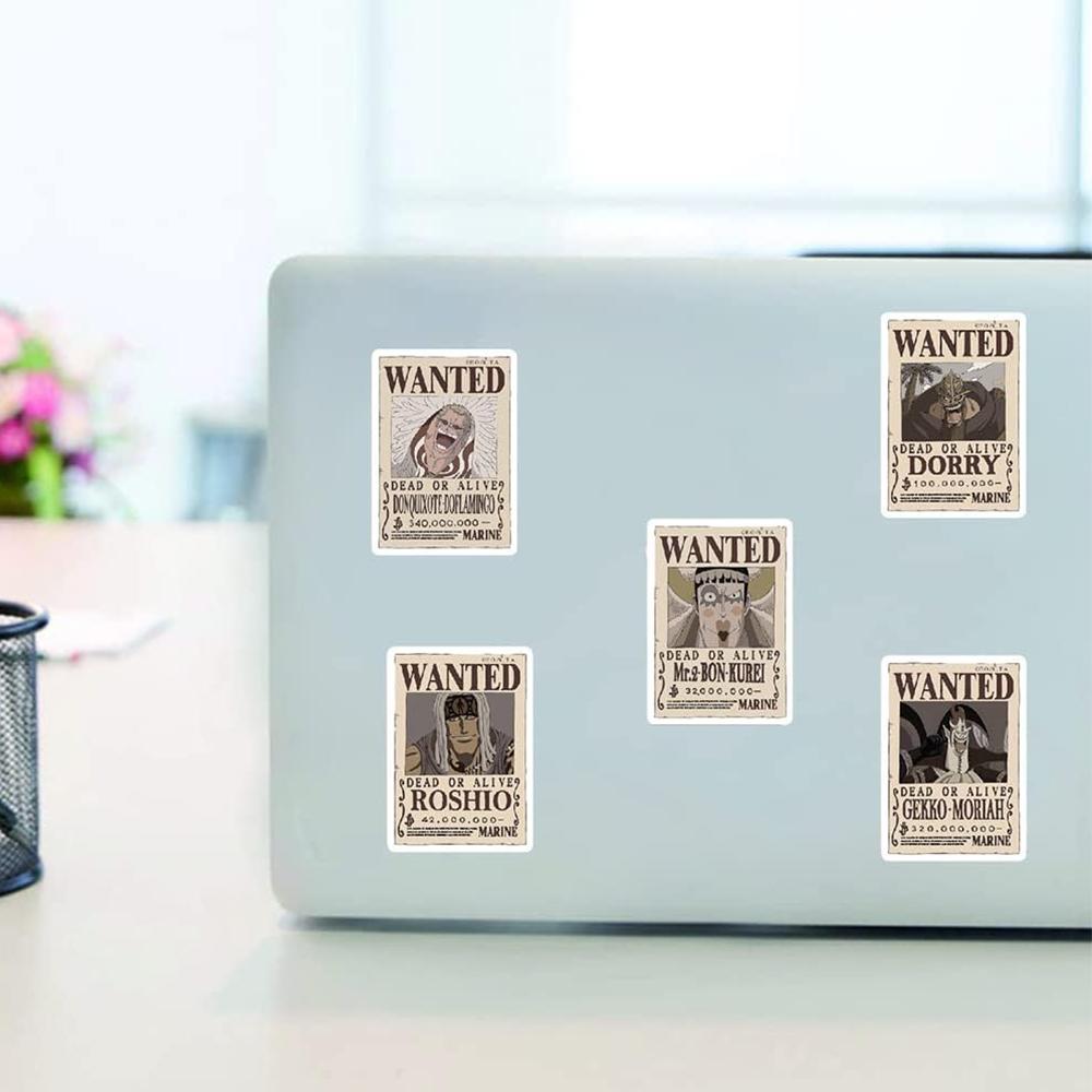 80 шт. Наклейки-постеры Ван Пис Водонепроницаемые аниме-наклейки для багажа, скейтборда