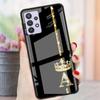 Стеклянный чехол из розового золота с 26 буквами ABC для Samsung Galaxy A52 A71 A50 A51 A70 A21s A31 A72 A10 A12 A30 A22 5G, чехол для телефона