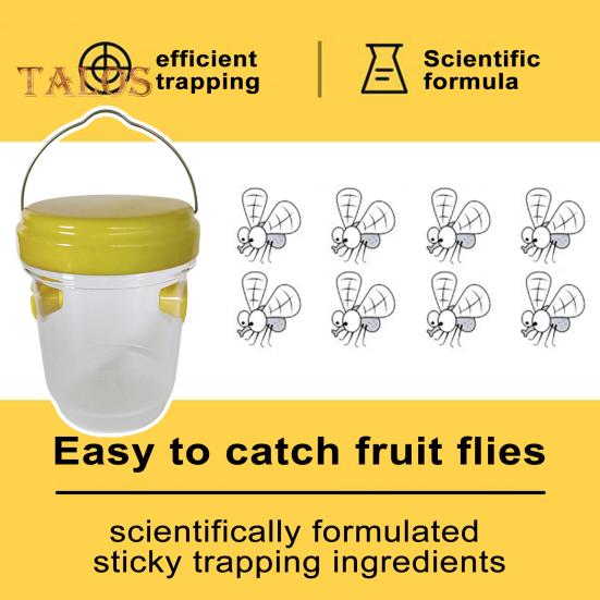 Wasp Trap Hanging Design Catch Flies Gnats Bees Wasps Trap Easy To Use And Clean Effective Insect Catcher for Patio Yard Garden Family Outdoors