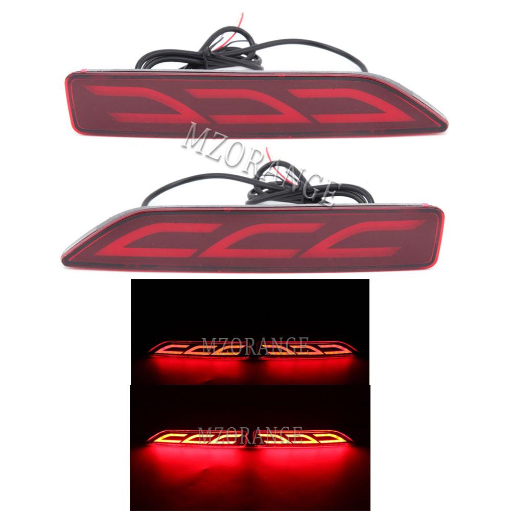 Светодиодный фонарь заднего бампера MZORANGE для Honda CRV CR-V 2007 2008 2009, отражатель тормозного света, задняя противотуманная фара, автомобильные аксессуары