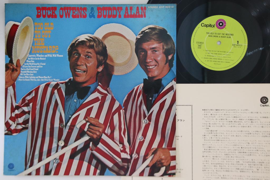 LP Record BUCK OWENS, BUDDY ALAN - Too Old To Cut The Mustard ECP80513 CAPITOL Japan Country Used