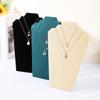 Velvet Necklace Storage Rack Black Necklace Holder Stand Jewelry Display Stand  Jewelry Shop Window