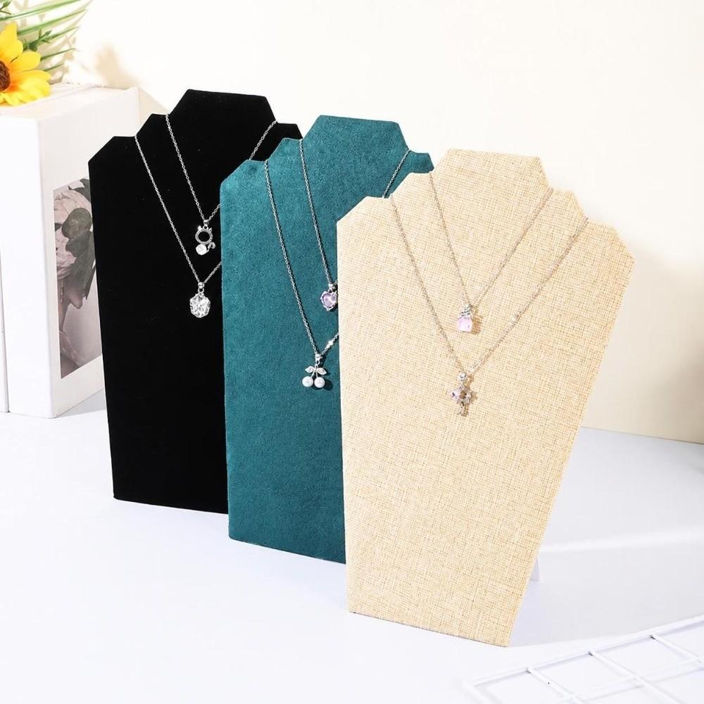 Black Necklace Storage Rack Velvet Necklace Holder Stand Jewelry Storage Organizer Home Organizing