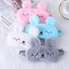 Cute Cartoon Rabbit Plush Sleeping Eye Mask Comfortable Sleep Mask Sleep Aid Traveing Home Shading Light Eye Cover Eyeshade