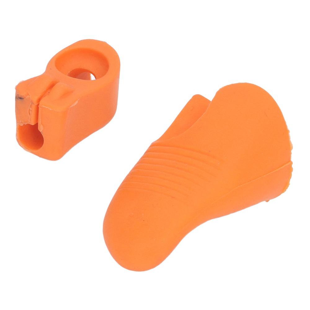 4PCS Rubber Violin Bow Grip Guide Orange Color Violin Bow Holder Violin Teaching Aid