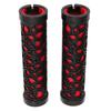 Bike Handle Grip Red Anti Slip Raised Texture Stable High Strength Double Locking Mountain Bike Handle Bar Grips