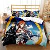Cartoon Asuna Sword Art Online Duvet Cover Sets Pillowcase Bedding Set Kids Children Gift Girls Single Queen King Size Bed Linen