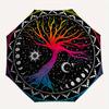 Colorful Tree of Life Mandala - Bohemian Wall Hanging for Bedroom DecorUmbrella, Portable 3-Fold Umbrella for Men & Women,Christmas Gift ES293