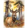 Round Diy Painting Diamond Full Cross Stitch 3d Animal Scene Home Decorative Art Painting Architectural Diamond Painting 5d Diamond Art Painting