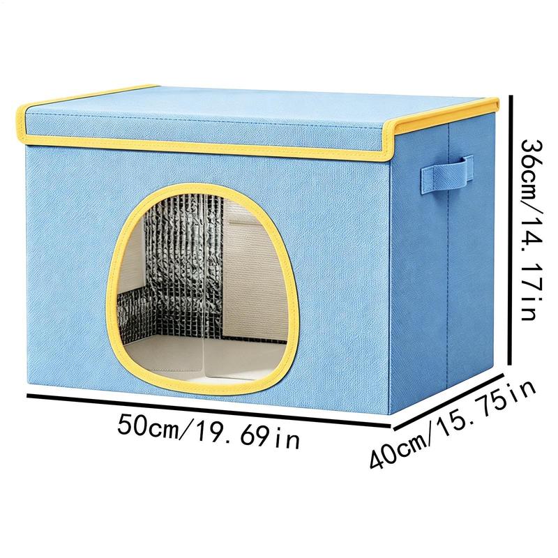 Cooling Outdoor Cat House Waterproof Dog House with 6 Ice Packs Cooling Puppy Cave for Pet Parents Trainers Animal Lovers