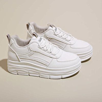 Мода с завязками Экокожа Осенние ботинки для женщин Плетеные Плоские Женские туфли Кроссовки Женские Бренды Спорт Высокая мода