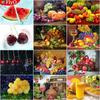 Diamond Painting Fruit Full Square Round Drill Diamond Embroidery Apple Mosaic Needlework Art Home Decoration
