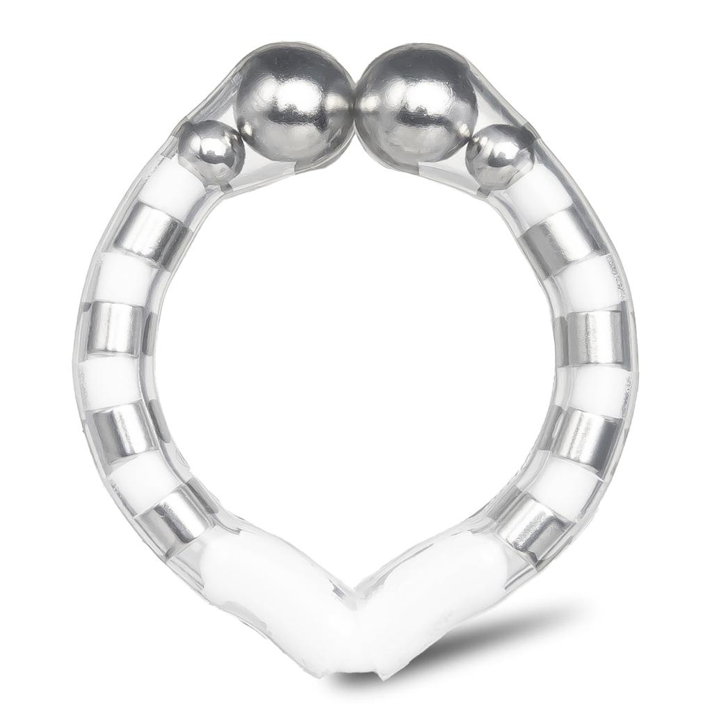 Calibauer Gorilla Strong Temporary Ring Small Penis Ring Made In Japan Equipped with Neodymium Magnet Cock Ring Adult Goods (White)