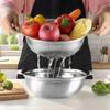 Микропористый дуршлаг из нержавеющей стали с ручкой, набор микропористых сит для мытья овощей и риса, а также слива вареной пасты.
