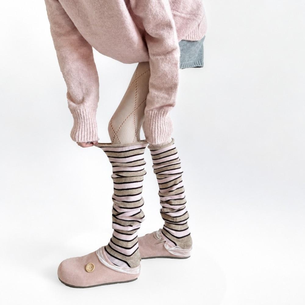1 Pair Knee High Knee High Leg Warmers Thigh High Knitted Foot Covers Autumn Winter