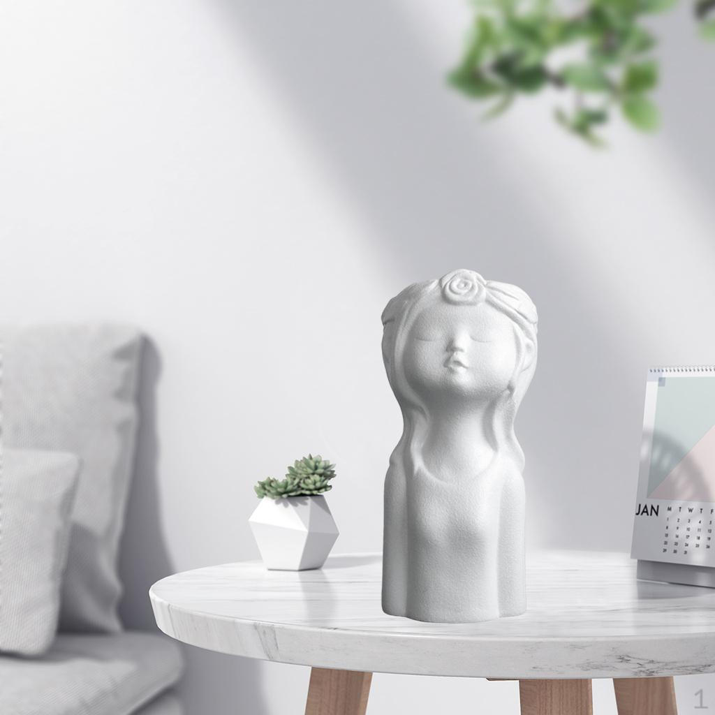 Керамическая ваза, Ваза для цветов в виде человека, Современная минималистичная статуэтка, Скульптура, Держатель, Настольный горшок, Предмет