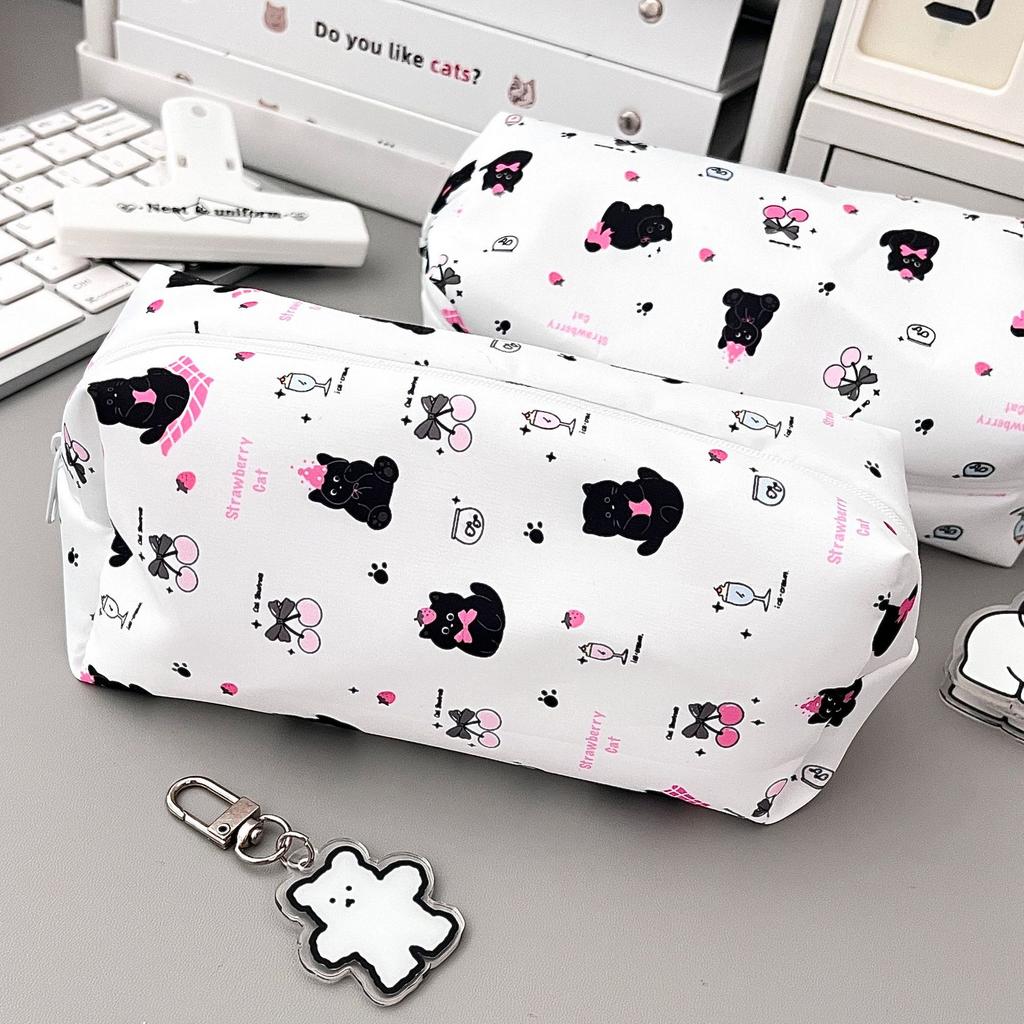 1 шт. Милый мультяшный пенал для детей с изображением животных, кавайный медведь, щенок, канцелярская сумка, большая вместимость, сумка для ручек, школьные принадлежности