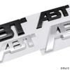ABS Металл ABT Логотип Буквы Значок Наклейка на Решетку Радиатора Автомобиля для Volkswagen Golf 7 Sagitar Magotan Bora Tiguan Passat Jetta