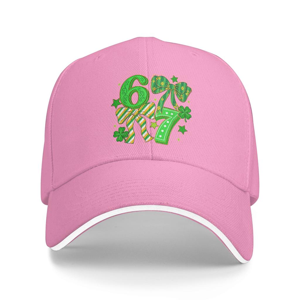 67 Six Seven Coquette Bow St Baseball Cap Fashion Women Men Trucker Hat Sun Visor Print Outdoor Sport Baseball Caps Present