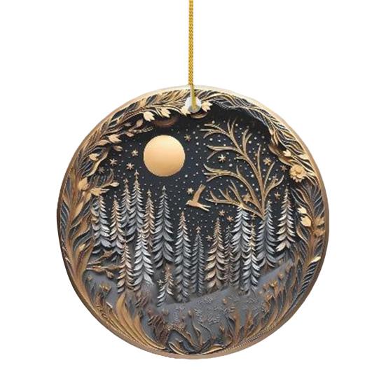 Рождественские украшения Акриловые снежинки, олени, снеговики, подвесные украшения для рождественской елки, домашний декор для вечеринки